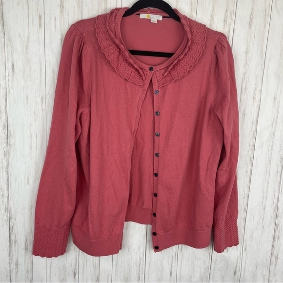 Anthropologie Boden rose cardigan US 20 - Picture 2 of 6